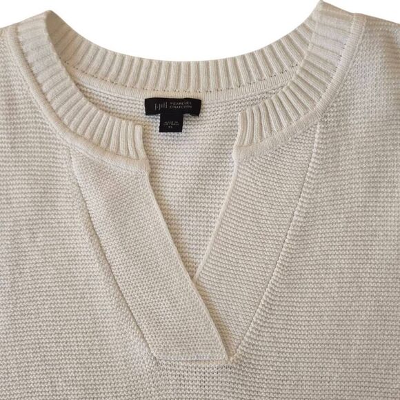 J. Jill Wearever Collection Womens V-Neck Sleeveless Pullover Sweater White XL - Picture 3 of 10